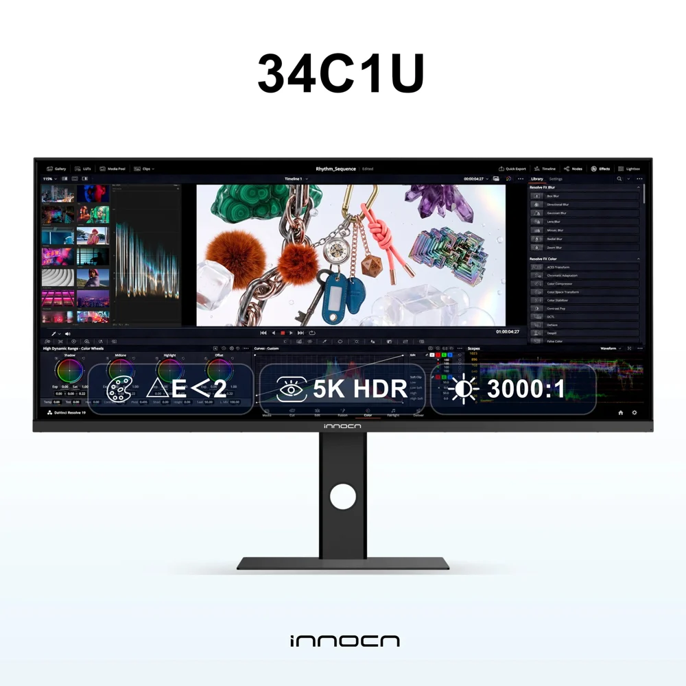 INNOCN | 34" 5K2K 120Hz 21:9 Ultrawide Professional Monitor | 34C1U
