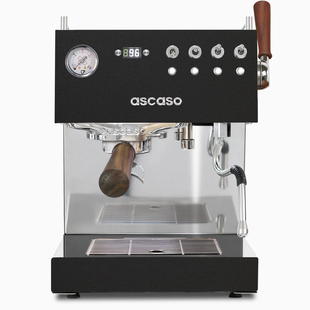 Ascaso Steel DUO PLUS PID Espresso Machine – Dual Thermoblock, Programmable, 120V (Black)