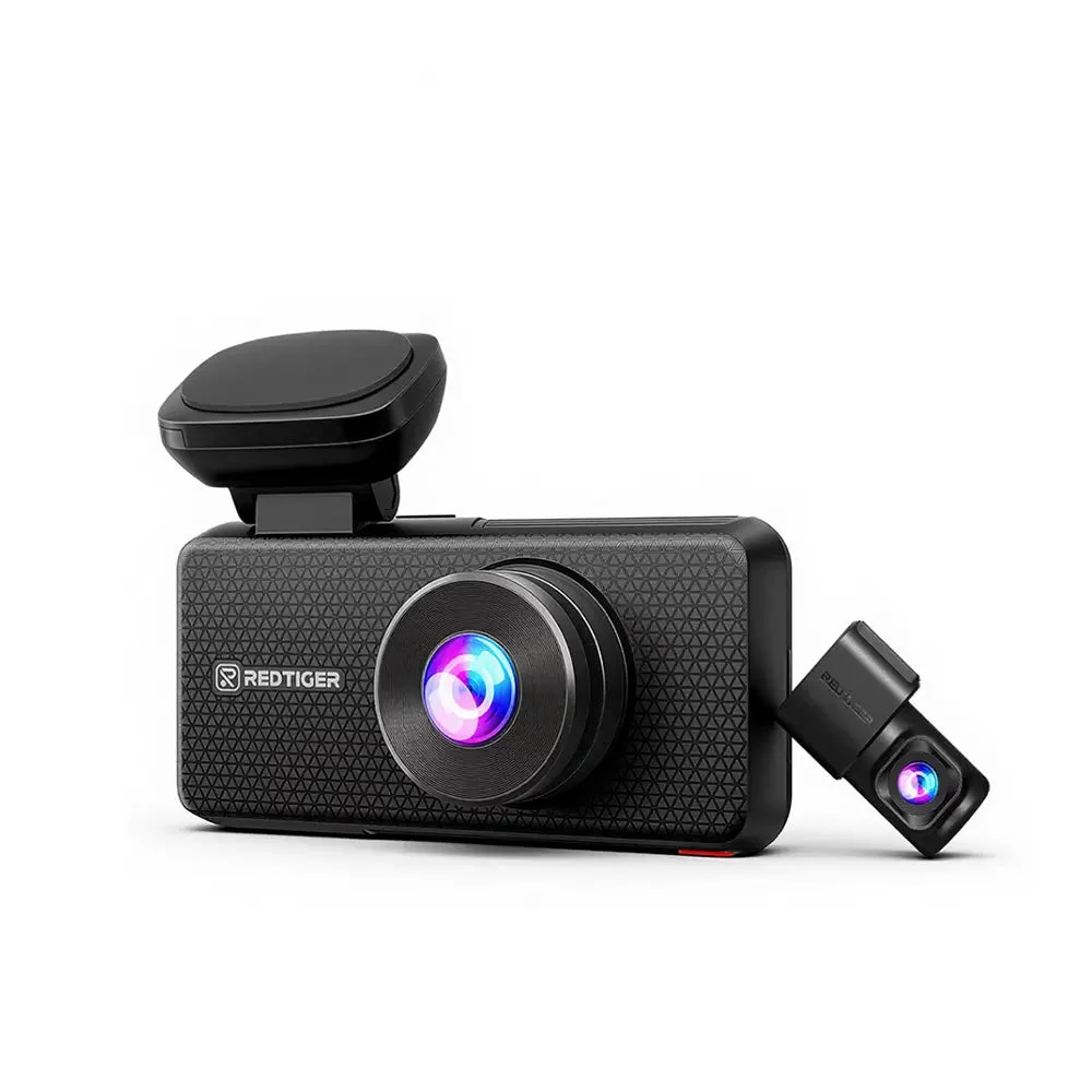 REDTIGER F17 Elite 4K 3 Channel Car Vlog Dash Cam Sony STARVIS 2 Dual HDR WIFI 6 Full Night Color