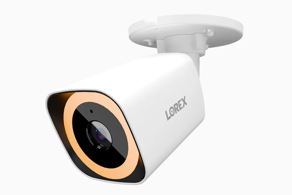 Lorex Connect V5 4K PoE Bullet Cameras with Color Smart Security Lighting - White/Black