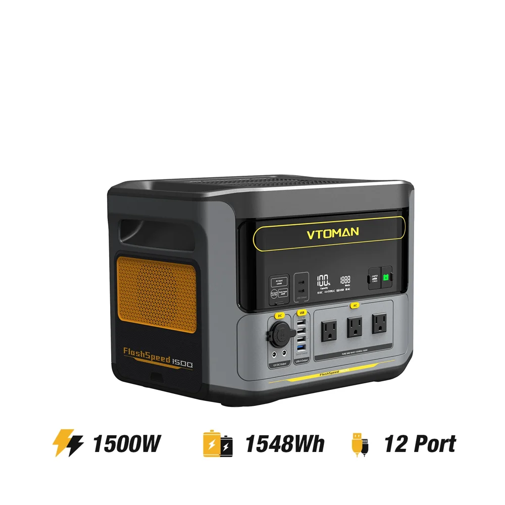 VTOMAN FlashSpeed 1500 V-BEYOND® Portable Power Station