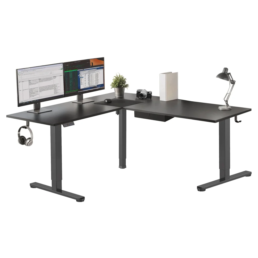 XL Electric Height Adjustable Corner Standing Desk