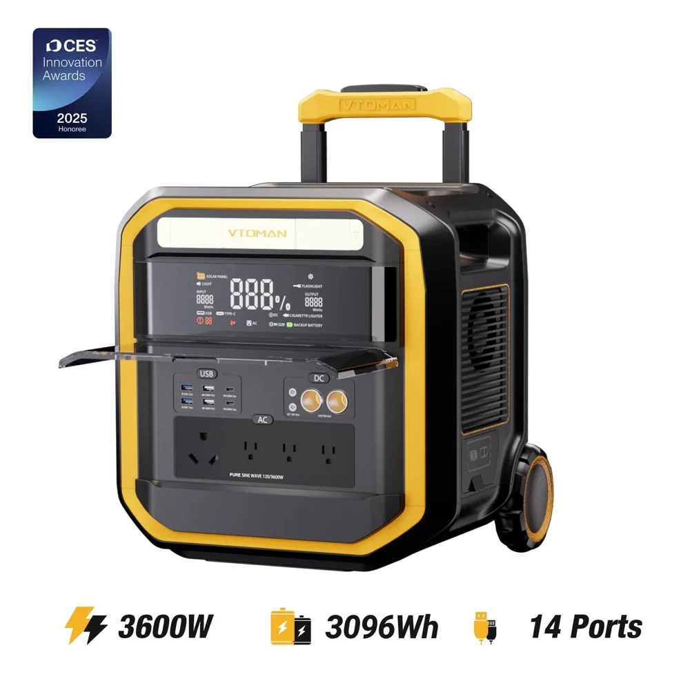 VTOMAN FlashSpeed Pro 3600 V-BEYOND® Portable Power Station