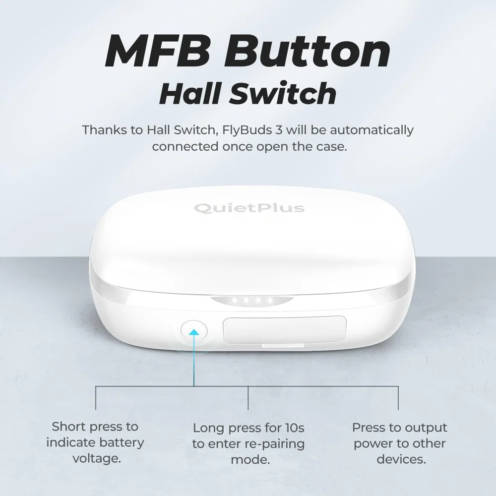 QuietPlus FlyBuds 3 True Wireless Earbuds
