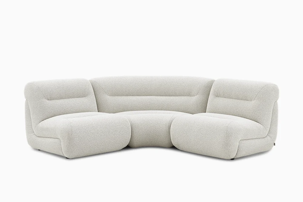 Tovi Performance Boucle 3-Piece Sectional Couch