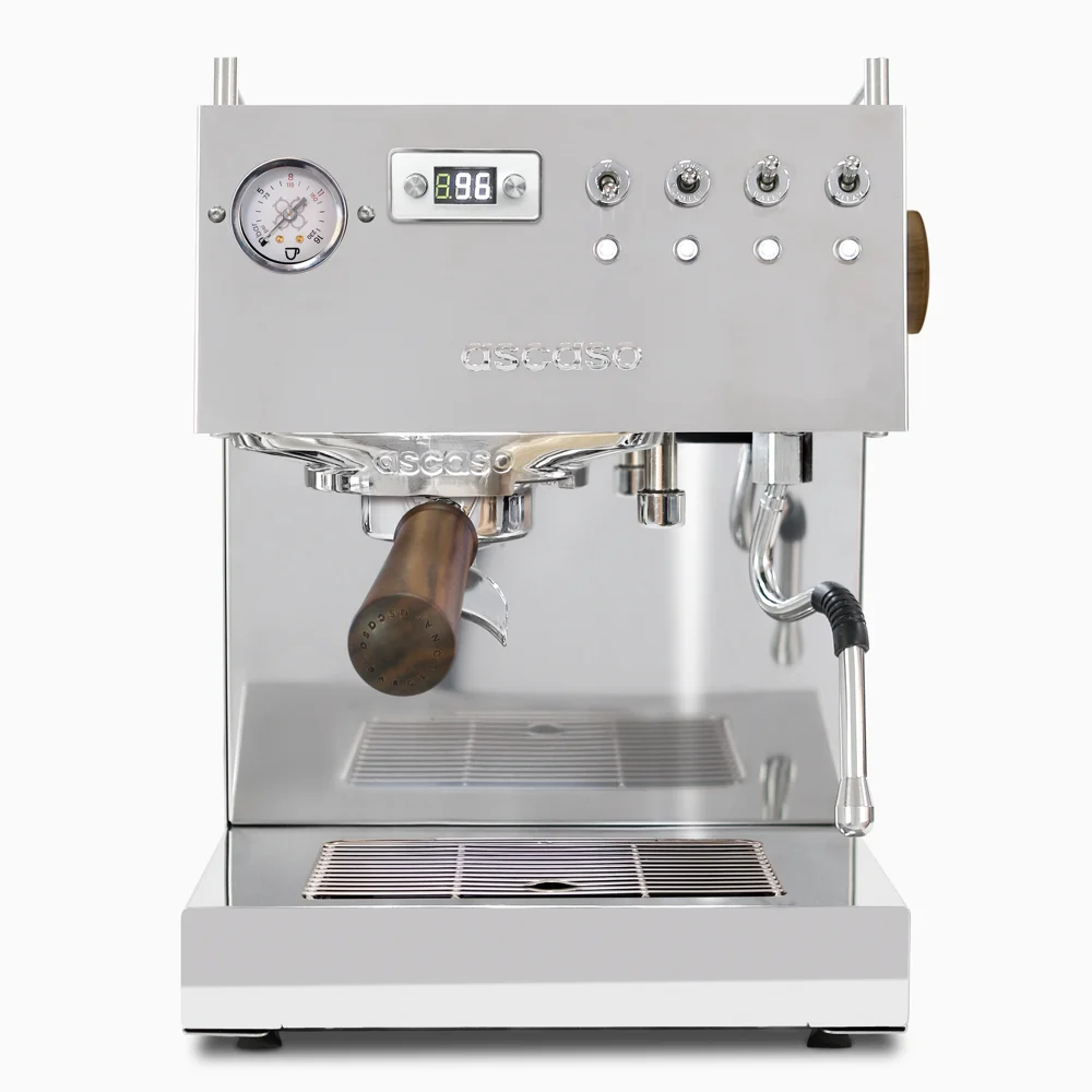 Steel DUO PID Espresso Machine – Dual Thermoblock, Programmable, 120V (Inox)