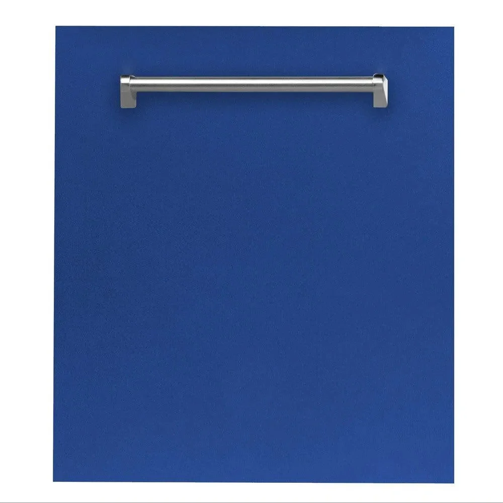 ZLINE 24 in. Top Control Dishwasher with Blue Matte Panel and Traditional Style Handle, 52dBa (DW-BM-24)