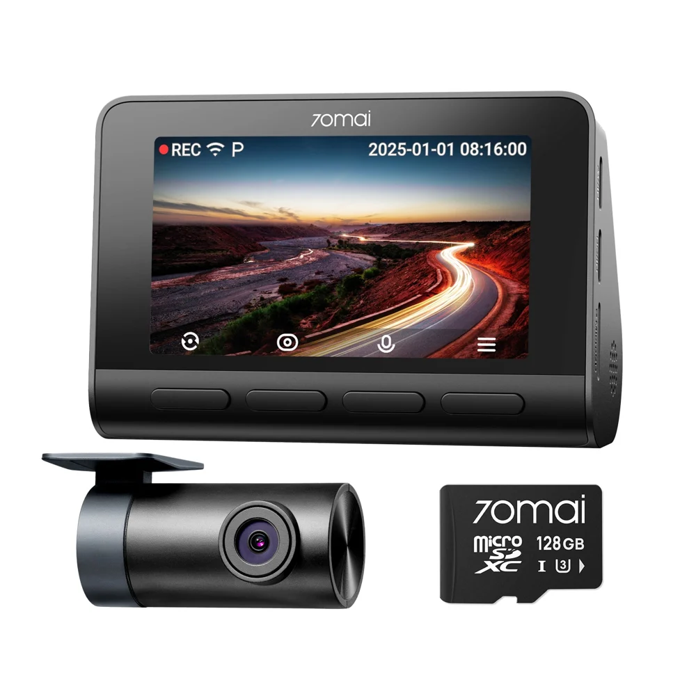 70mai Dash Cam 4K A810S with Sony STARVIS 2 IMX678, License Plate Enhancement, Buffered Emergency Record, Supercapacitor & 4G LTE