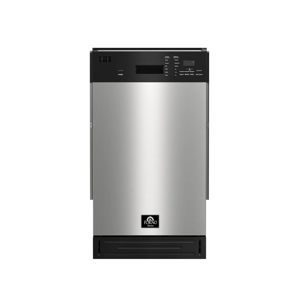 Forno Polo 18-Inch Built-In Stainless Steel Dishwasher, 8 Place Settings, ENERGY STAR Certified, 52 dBA