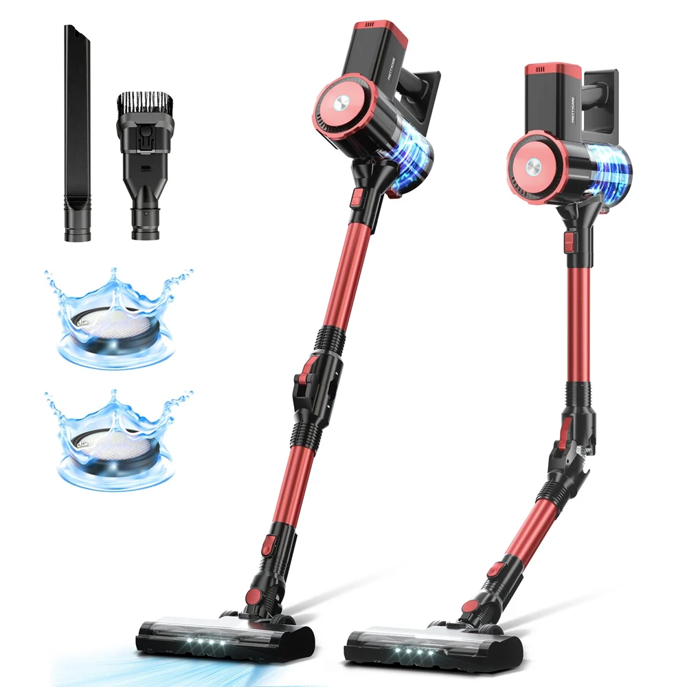 Prettycare Cordless Stick Vacuum Cleaner Lightweight for Carpet Floor Pet Hair M4