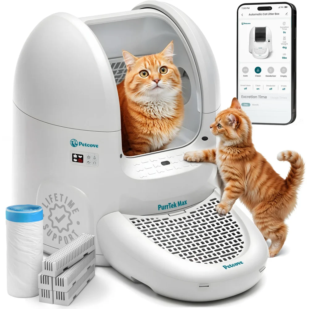 PurrTek™ Max Self-Cleaning Automatic Litter Box