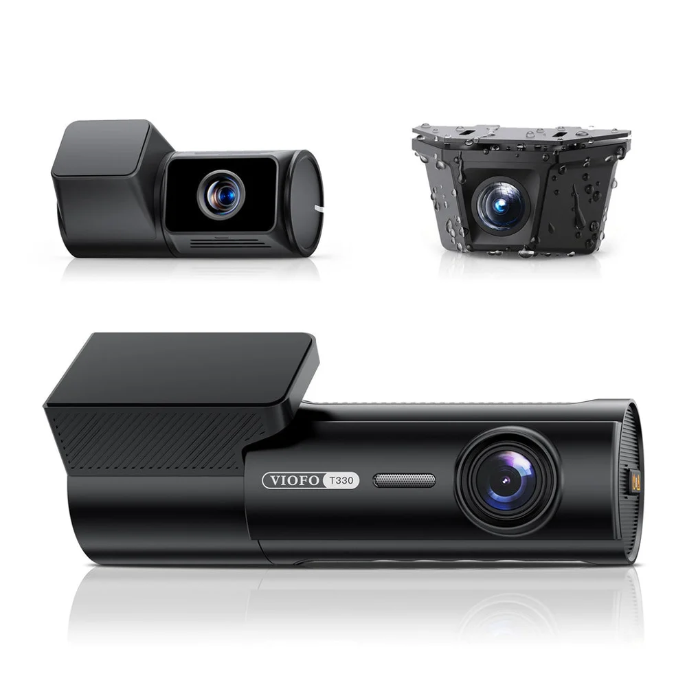 VIOFO T330TW 3CH 4K+2K+2K HDR Dash Cam with 4x Optical Zoom Telephoto and Waterproof Rear Camera, Sony STARVIS 2, Wi-Fi 6, GPS