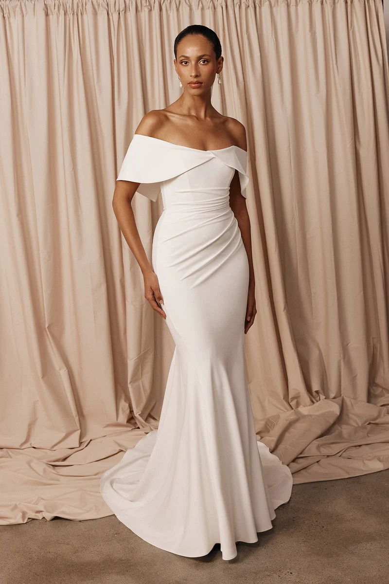 Juliette Off the Shoulder Mermaid Wedding Dress
