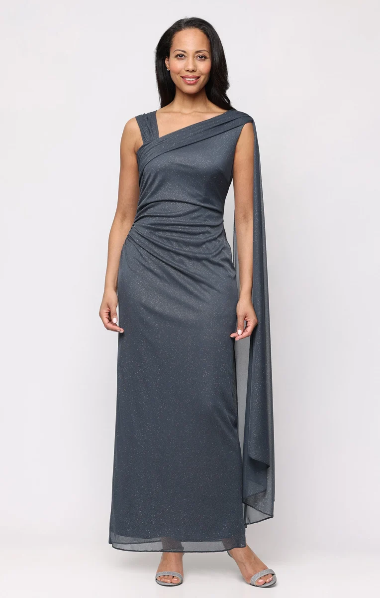 Leah Glitter Mesh Sleeveless Dress