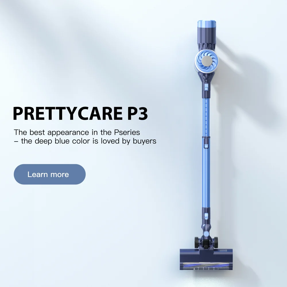 PRETTYCARE P3 Powerful and Detachable Battery Cordless Vacuum for Indoor Cleaning