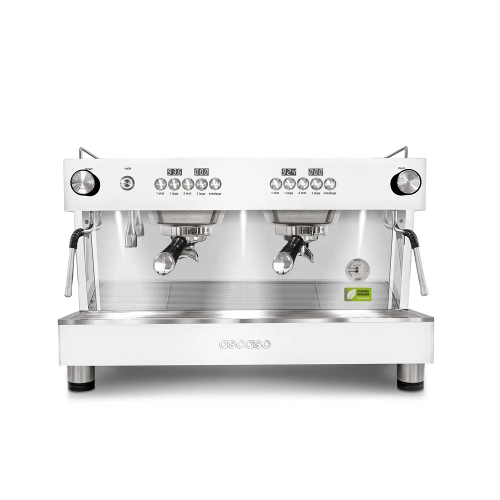 Ascaso Barista T One Automatic 2 Group Espresso Machine - White