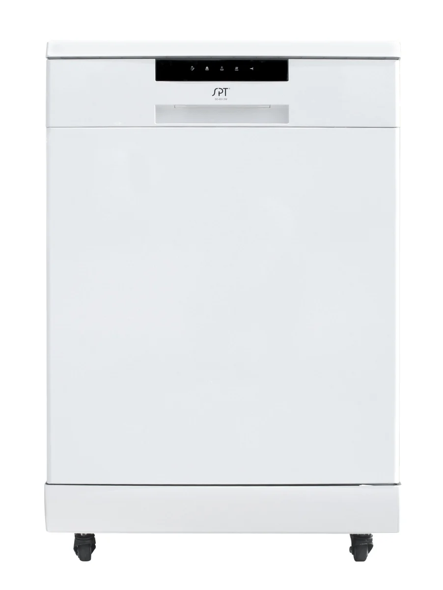 SD-6513W: 24" Portable Stainless Steel Dishwasher with ENERGY STAR - White