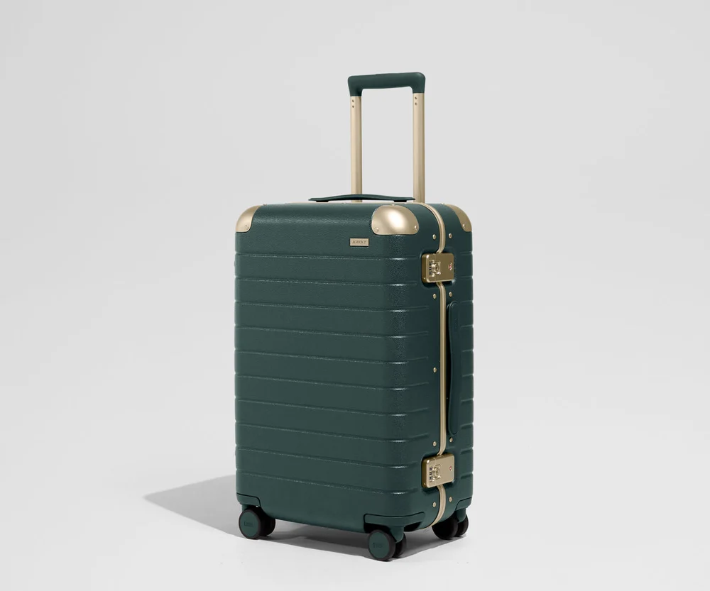The Aluminum Edge Bigger Carry-On in Ivy Green