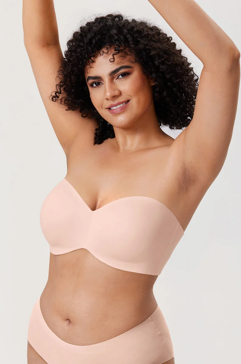 Silicone-Free Strapless Bra