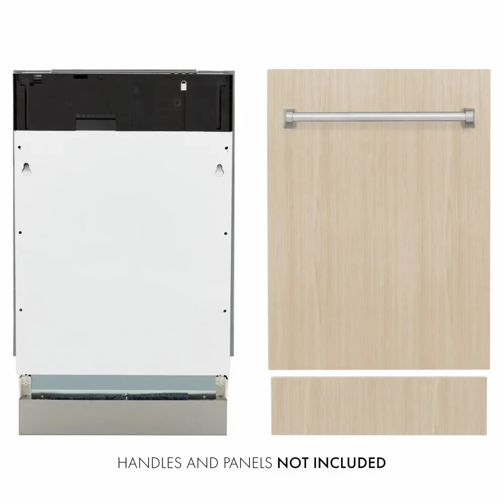 ZLINE 18 in. Tallac Series 3rd Rack Dishwasher with Auto Door Open Drying, 51dBa, Panel Ready (DWV-18)