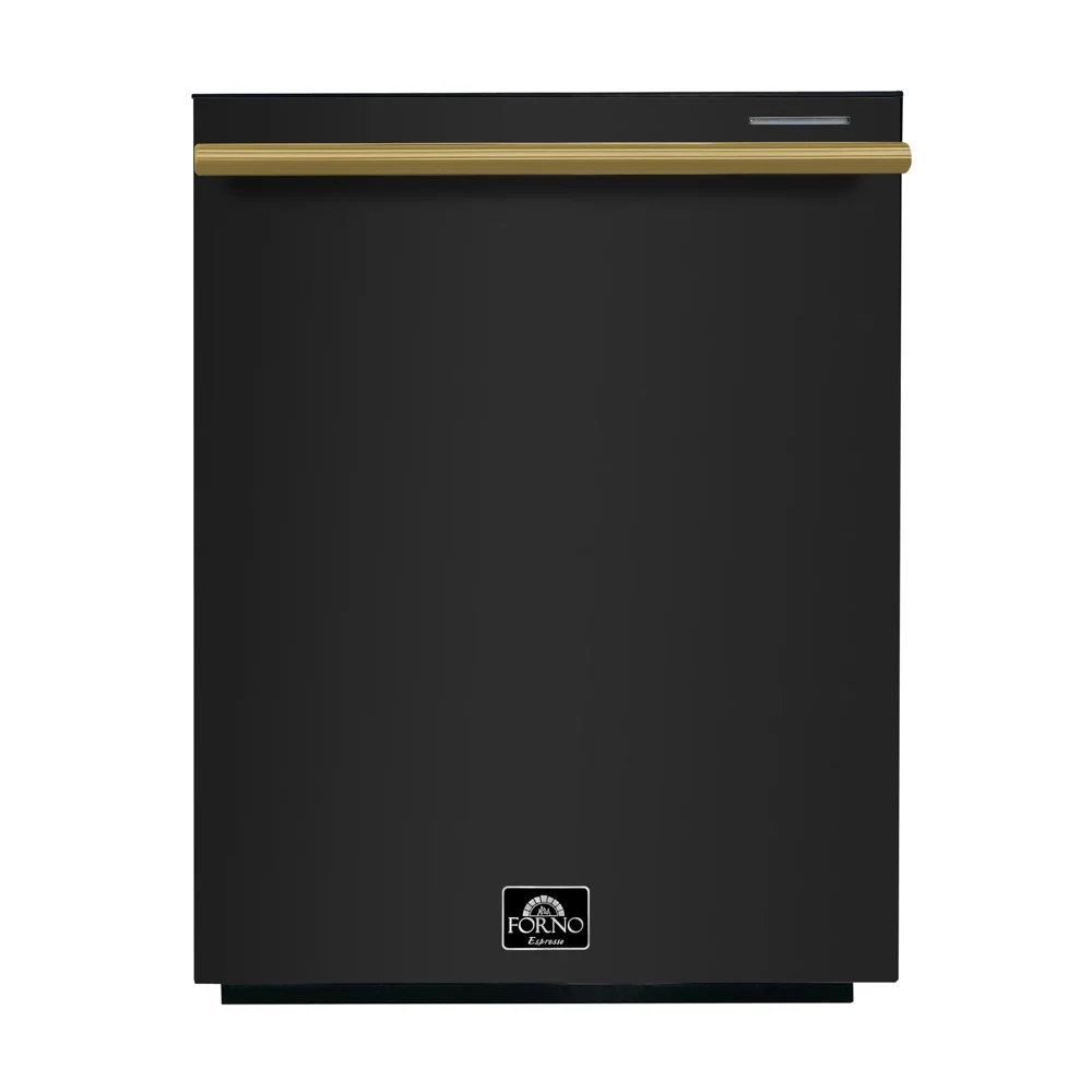 Forno Pozzo 24-Inch Built-In Tall Tub Top Control Dishwasher, Black, 49 dBA, Soil-Sensing Capable, ENERGY STAR