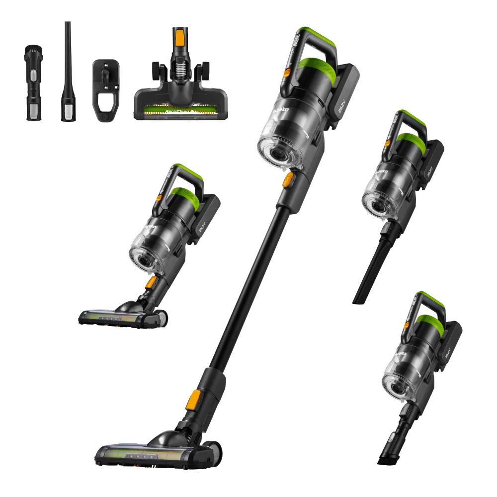 NEC285GR – Cordless Stick Vacuum with LED, Swivel & Long Runtime