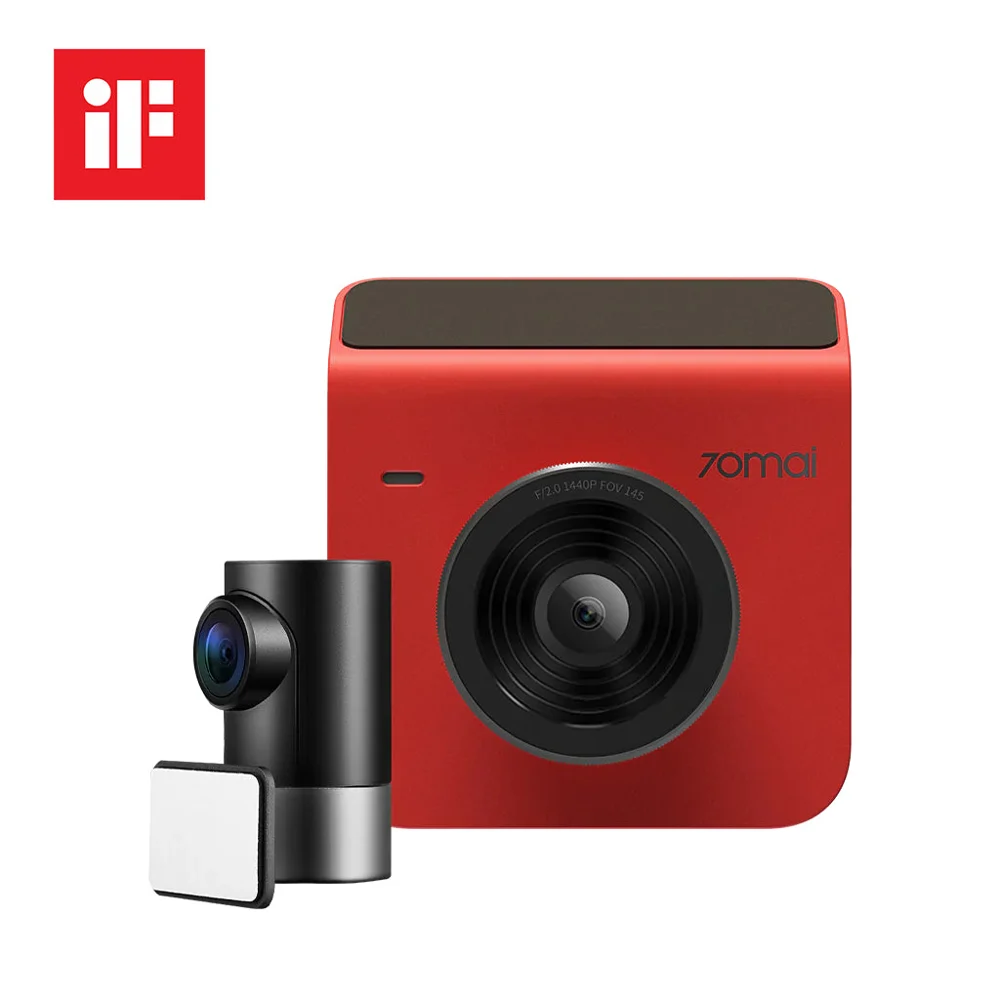 70mai Dash Cam A400 1440P QHD with 2-Inch Screen & Dual-Channel Supported