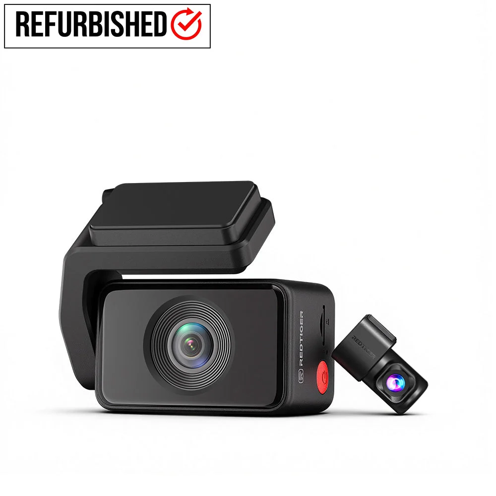 Redtiger A4 4K+1080P Voice Control 5.8GHz WIFI Dash Cam-Refurbished