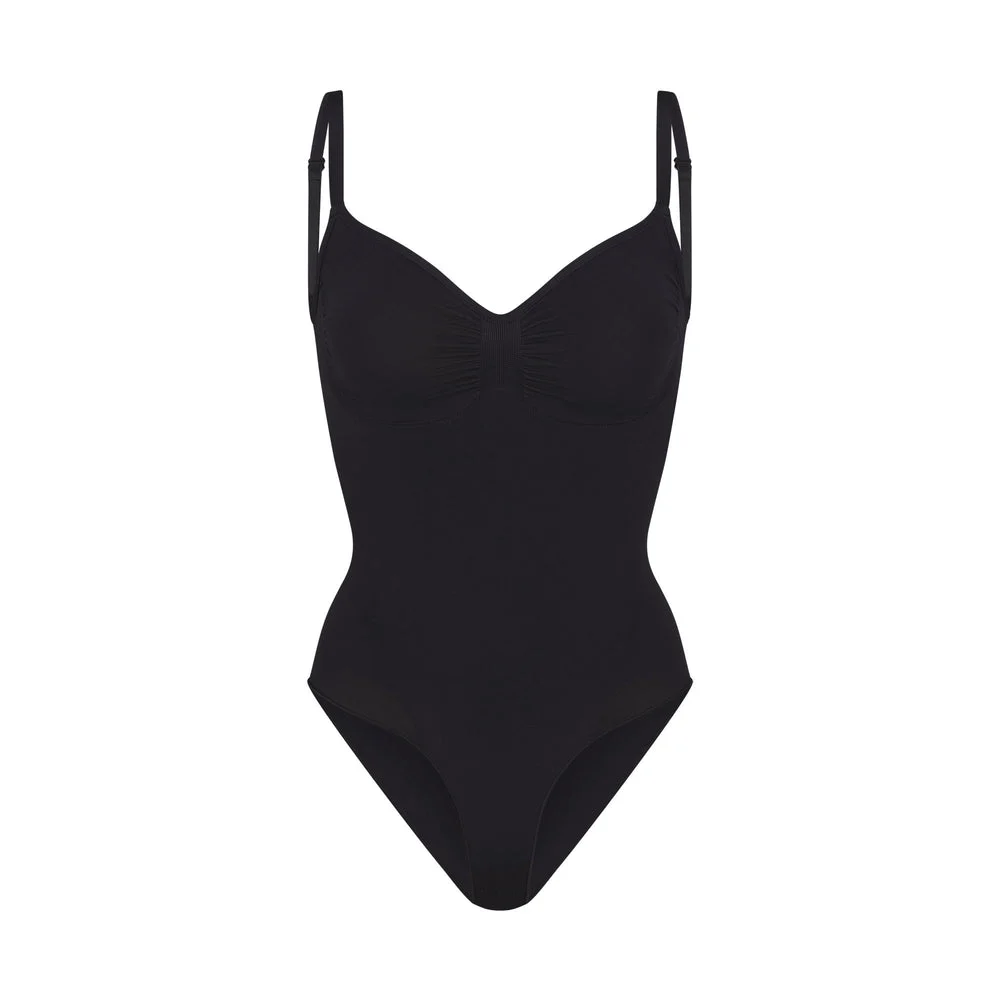 SEAMLESS SCULPT BRIEF BODYSUIT | ONYX