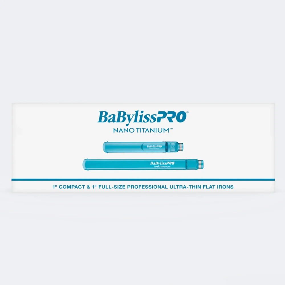 BaBylissPRO® Nano Titanium™ 1" Ultra-Thin Flat Iron & 1" Compact Ultra-Thin Flat Iron Prepack