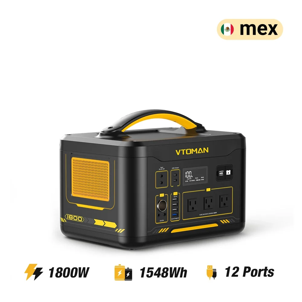 VTOMAN Jump 1800 V-BEYOND® Portable Power Station 1548Wh (ONLY MEX)