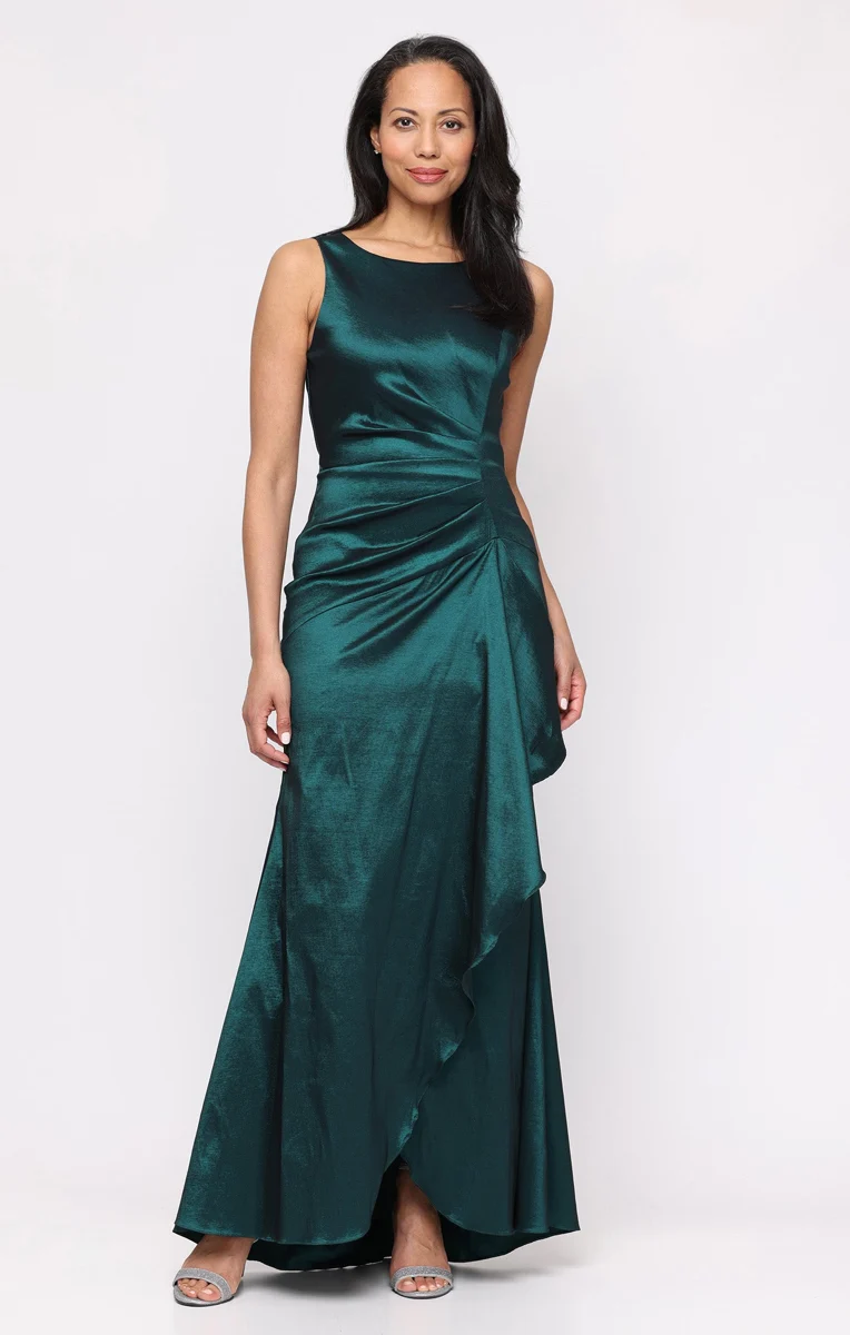 Sophia Sleeveless Stretch Taffeta Dress